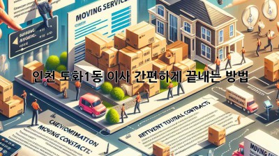 인천 도화1동 이사, 간편하게 끝내는 방법!